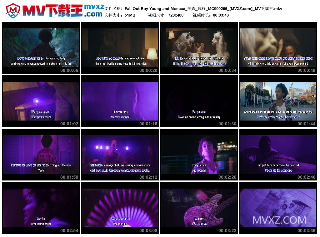 Fall Out Boy-Young and Menace_英语_流行_MC900266